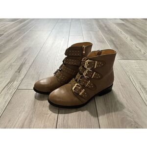 Reneeze brown buckle ankle boots size 7 1/2